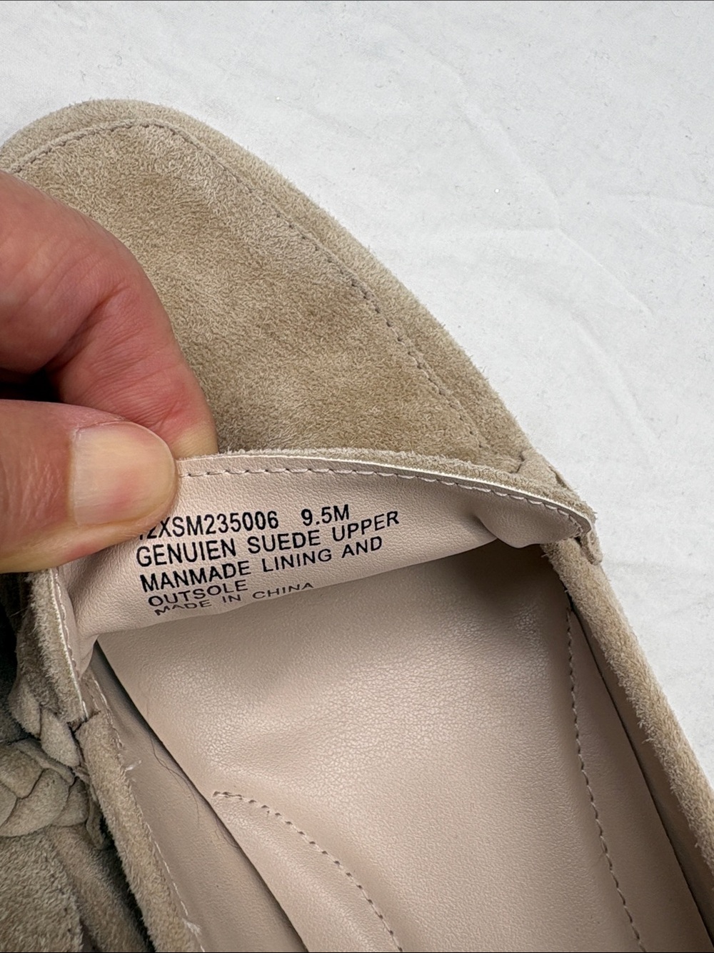 Like NEW! Joie Taupe Suede Braided Loafers. 9.5M. - Picture 2 of 9